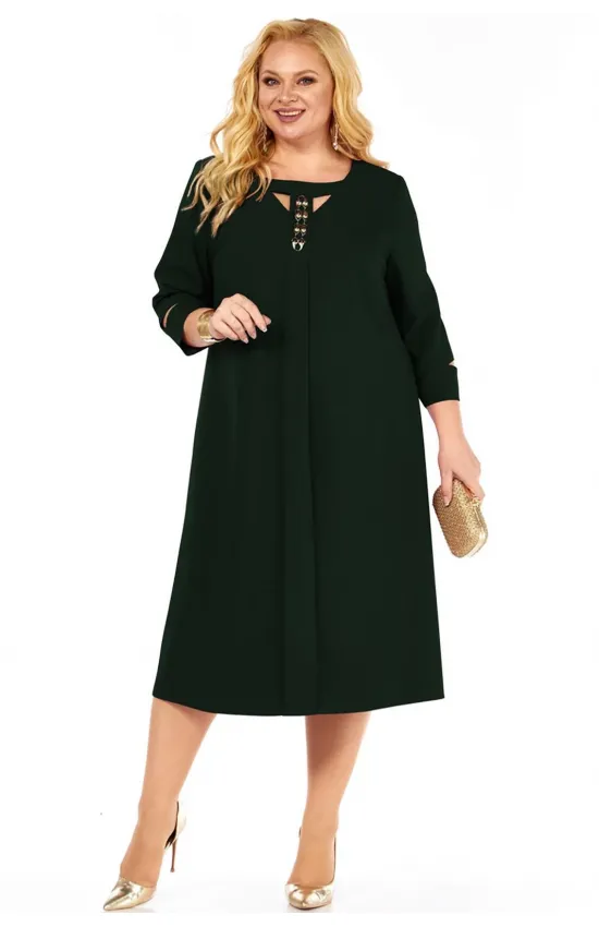 Платье Милора-Стиль 1408 зеленый