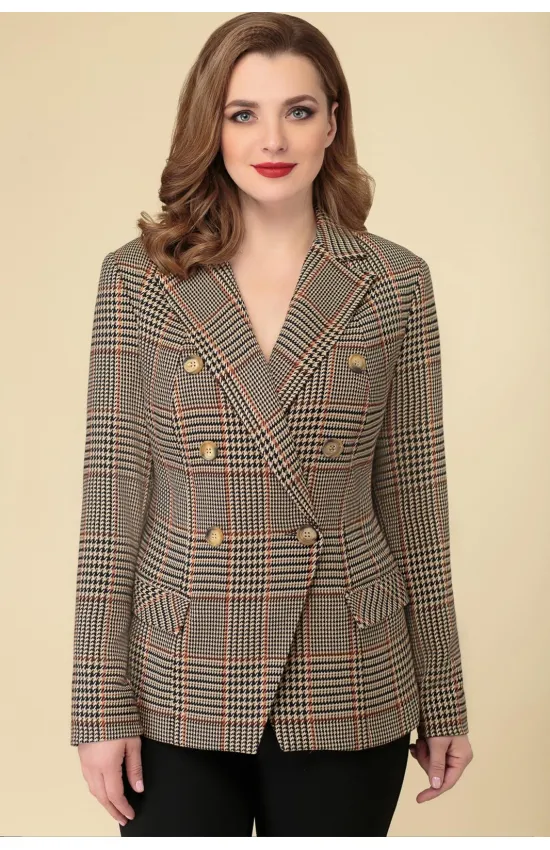 Пиджак Дали 3486 коричневый