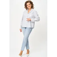 Блузка Svetlana Style 2168 голубая полоска