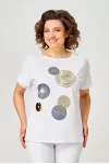 Блузка Rumoda 2239 к.р. белый Блузка Rumoda 2239 к.р. белый