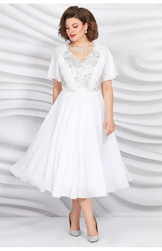 Платье Mira Fashion 5416 белый