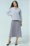 Юбка Ma Cherie 2038 серо-фиолетовый