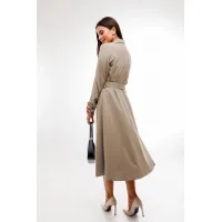 Платье Barbara В189 кофейно-серый