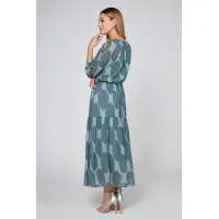 Платье Bazalini 5016 оттенки зеленого