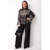 Блузка Begimoda 4145 шоколад Блузка Begimoda 4145 шоколад