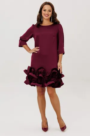 Платье Мублиз 291 бордо Платье Мублиз 291 бордо