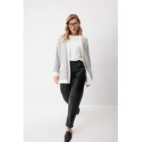 Кардиганы Kaloris 2256 белый+черный