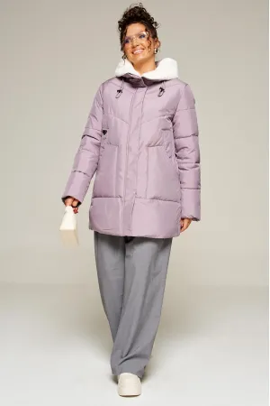 Пальто Beautiful & Free 8021 лиловый
