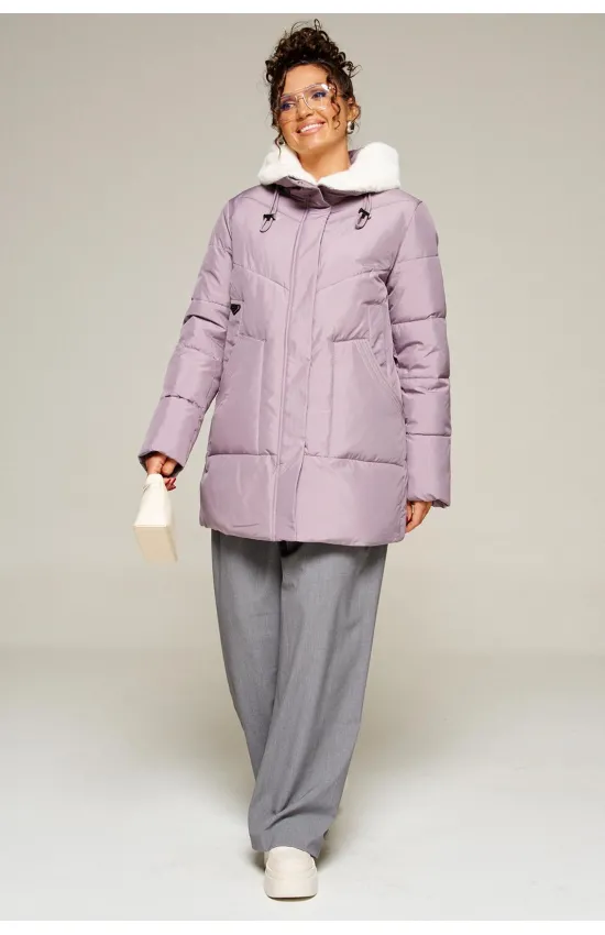 Пальто Beautiful & Free 8021 лиловый Пальто Beautiful & Free 8021 лиловый