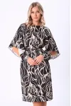 Платье Bazalini 5080 Черный + бежевые Платье Bazalini 5080 Черный + бежевые