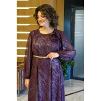 Платье Alani 2380 бордо с напылением