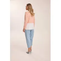 Кофта Kaloris 2183-1 коралловый+бевый