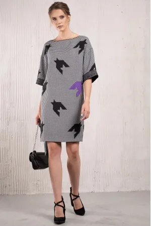 Платье Avanti 118 чёрно-белый