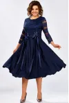 Платье Mira Fashion 5571-2 темно-синий