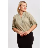 Блузка Таир-Гранд 62419 хаки