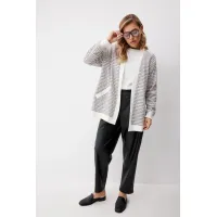 Кардиганы Kaloris 2256 белый+черный