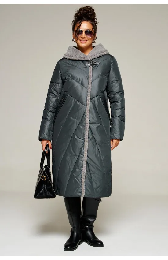 Пальто Beautiful & Free 8017 иссиня-черный Пальто Beautiful & Free 8017 иссиня-черный