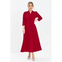 Платье Euromoda 634 красный Платье Euromoda 634 красный