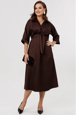Платье Мублиз 288 коричневый (шоколад) Платье Мублиз 288 коричневый (шоколад)
