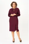 Платье Кокетка И К 1337-1 бордовый