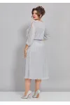 Платье Mira Fashion 5446-3 серебро