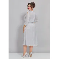 Платье Mira Fashion 5446-3 серебро