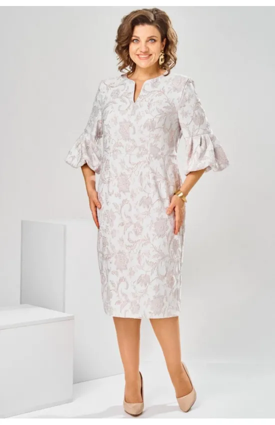 Платье Romanovich 1-2809 пудра цветы