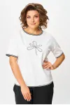 Блузка Rumoda 2261 молочный_черный