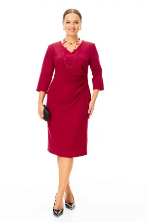 Платье T&n 7704 бордо блеск
