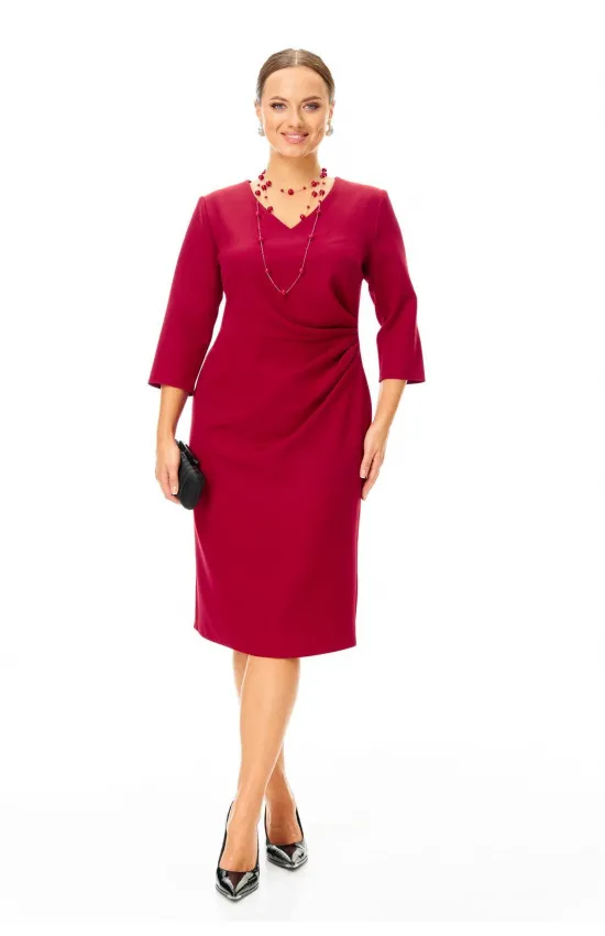 Платье T&n 7704 бордо блеск