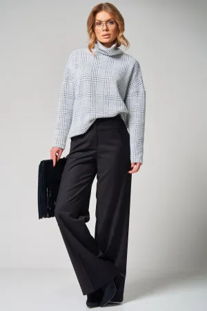 Кофта Laikony L-001-1 клетка графит