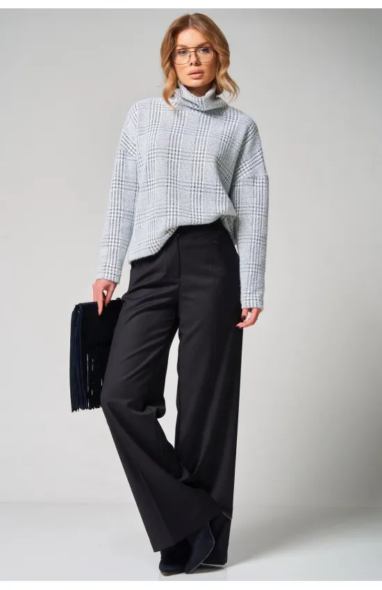 Кофта Laikony L-001-1 клетка графит Кофта Laikony L-001-1 клетка графит