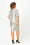 Платье Mira Fashion 5634-2 серебро Платье Mira Fashion 5634-2 серебро