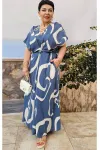 Платье Vittoria Queen 24763 синий+молочный