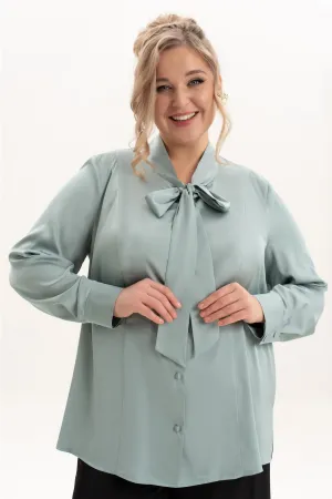 Блузка Algranda 4087-2 Серо-голубой