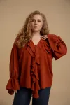 Блузка Deesses 6458 кирпичный