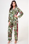 Пижама Anelli 1251 зеленый (листья)