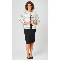 Пиджак Белэльстиль 861-259 бело-черный