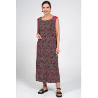Платье Alani 2354 черный+красный и белый