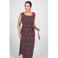 Платье Alani 2354 черный+красный и белый