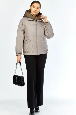 Куртка Shetti 2213 бежево-серый