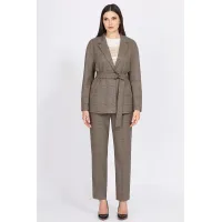 Пиджак Bazalini 4922 бежевая клетка Пиджак Bazalini 4922 бежевая клетка