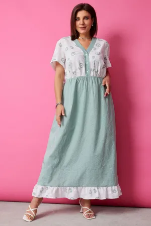 Платье Begimoda 1055 шалфей