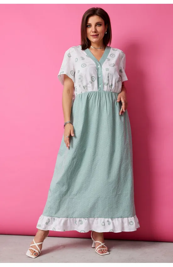 Платье Begimoda 1055 шалфей