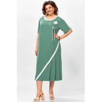 Платье Mira Fashion 5669 зеленый Платье Mira Fashion 5669 зеленый