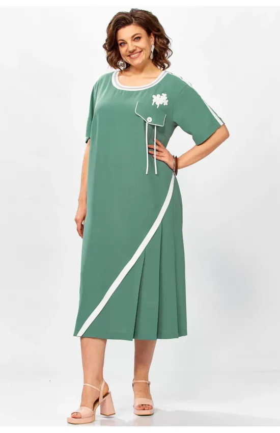 Платье Mira Fashion 5669 зеленый