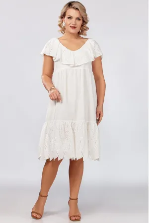 Платье Mira Fashion 5434-4 белый
