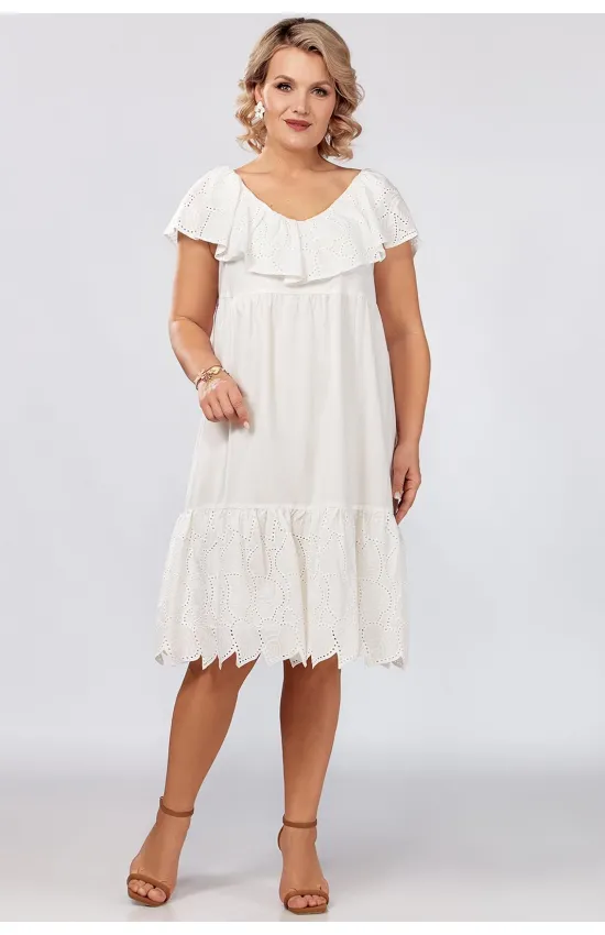 Платье Mira Fashion 5434-4 белый