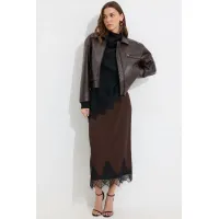 Куртка Люше 4298 коричневый