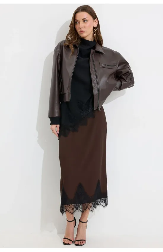 Куртка Люше 4298 коричневый